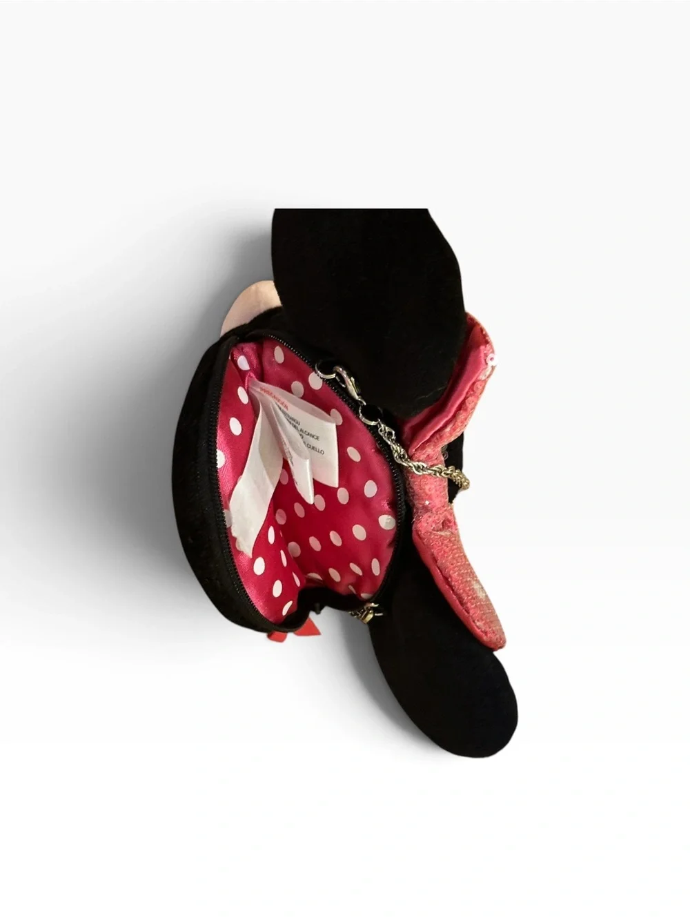 Disney Minnie Mouse Girl Coin Purse with Silver-tone Strap